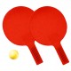 Tischtennis-Set Massiv, rot